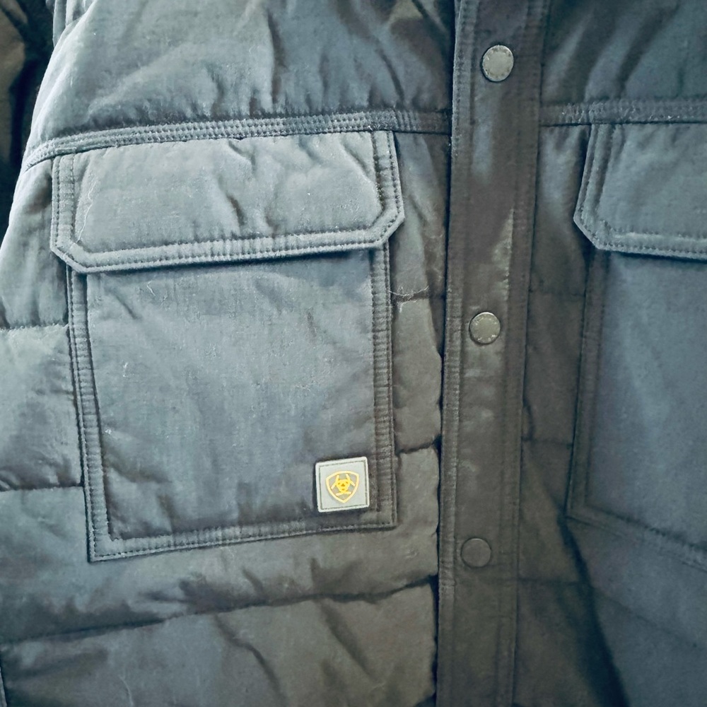 Ariat Men's Rebar Cordura Ripstop Insulated Shirt Jacket L - Picture 2 of 10
